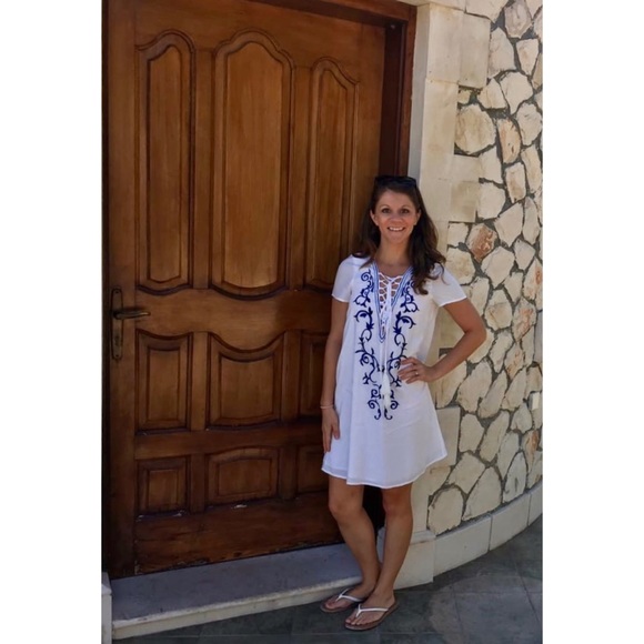 Lulu’s Boho “Paradise Awaits” Lace Up Shift Dress - Picture 16 of 16